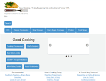 Tablet Screenshot of goodcooking.com